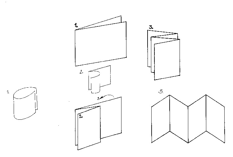 схема изготовления книги-гармошки